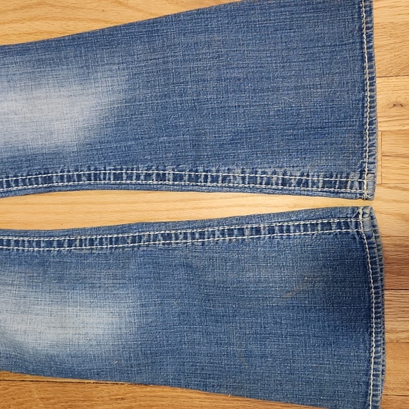 Hydraulic Women's Flare Blue Jeans Lola Boot Flare Size 1/2 Short Cotton - Picture 3 of 11